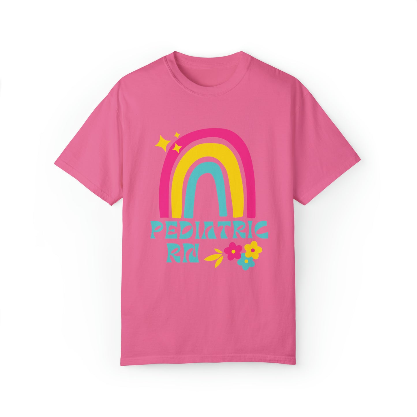 Pediatric RN Rainbow T-shirt